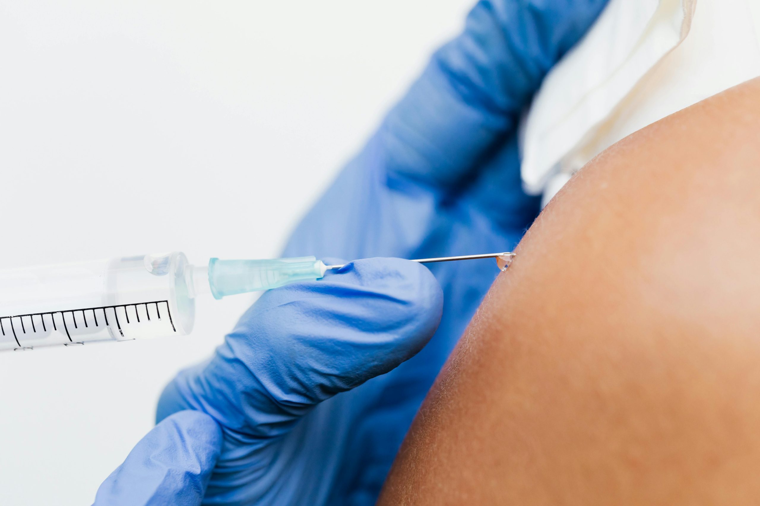 vaccine injected to patient
